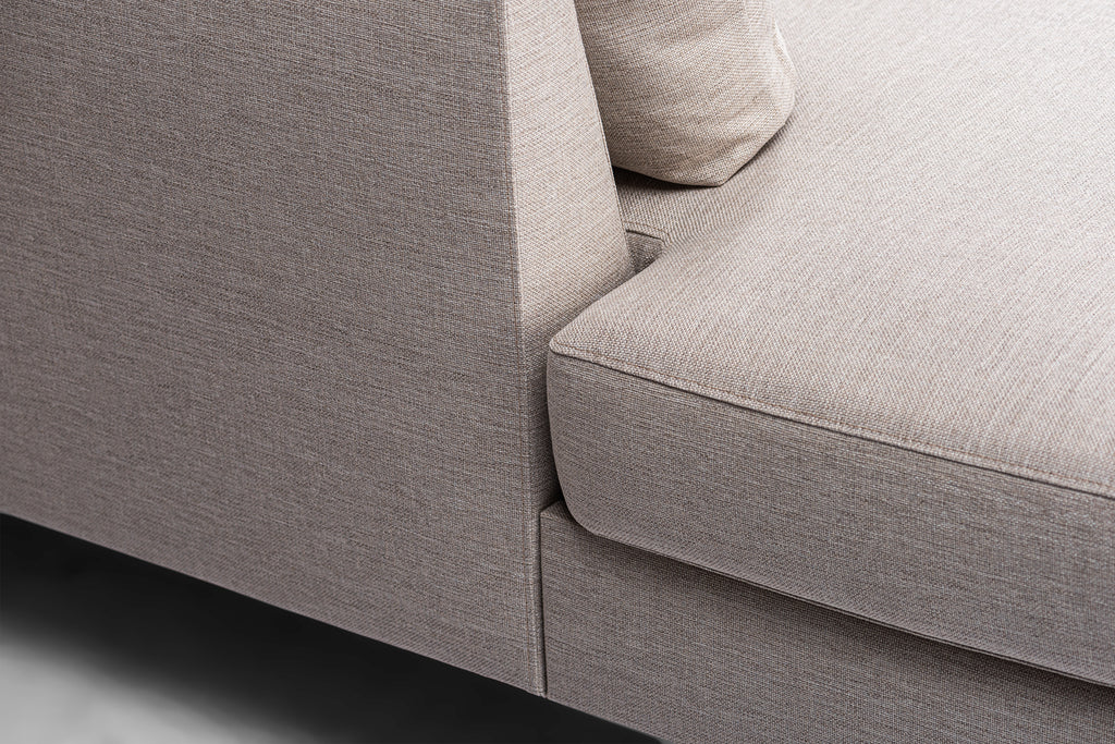 3 seater corner left CL, fabric Inari 22, I460 beige, black leg