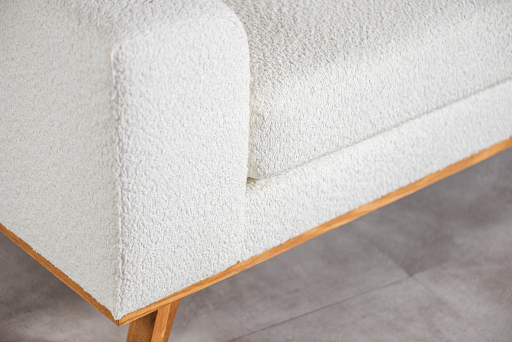 3 seater corner right, fabric Abriamo 4, A920 naturel