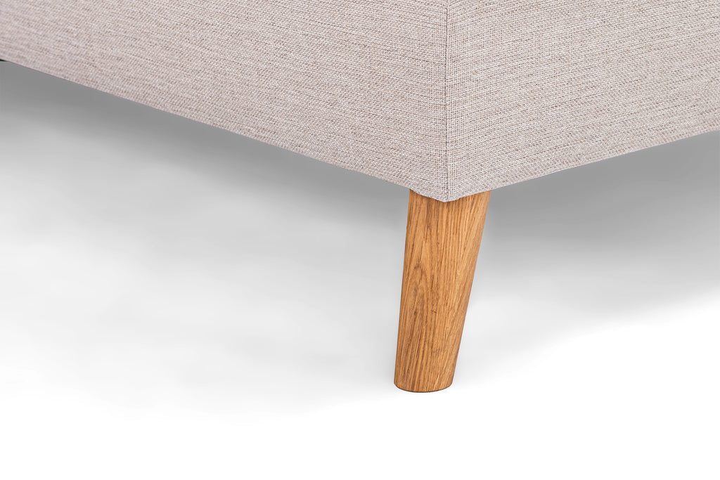 3 seater corner right, fabric Inari 22, I460 beige, oak leg