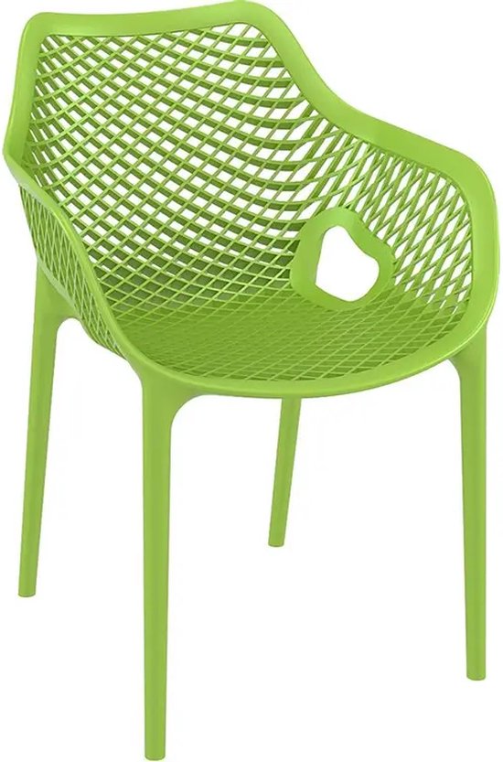 Baratti Carva Stapelbare Tuinstoel met Armleuning Groen