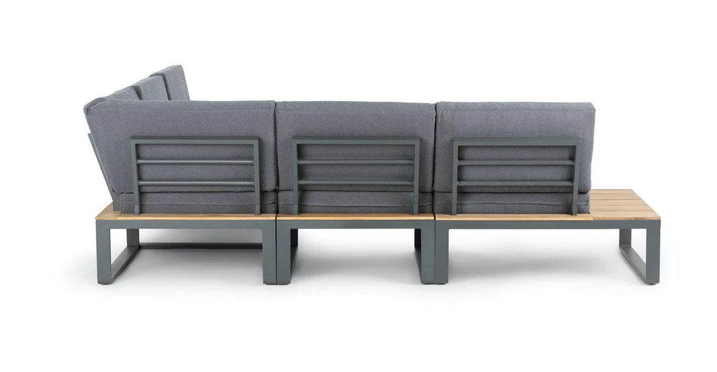 Albufeira modulaire loungeset hoekopstelling - Alu antraciet