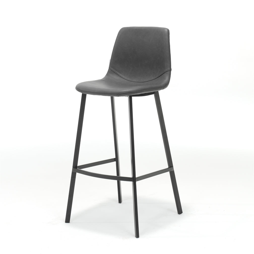 Barkruk Bari Stof Vintage Zwart