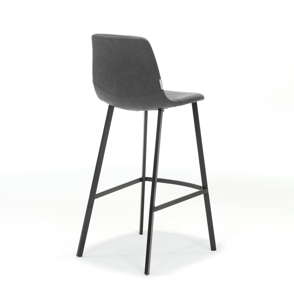Barkruk Bari Stof Vintage Zwart