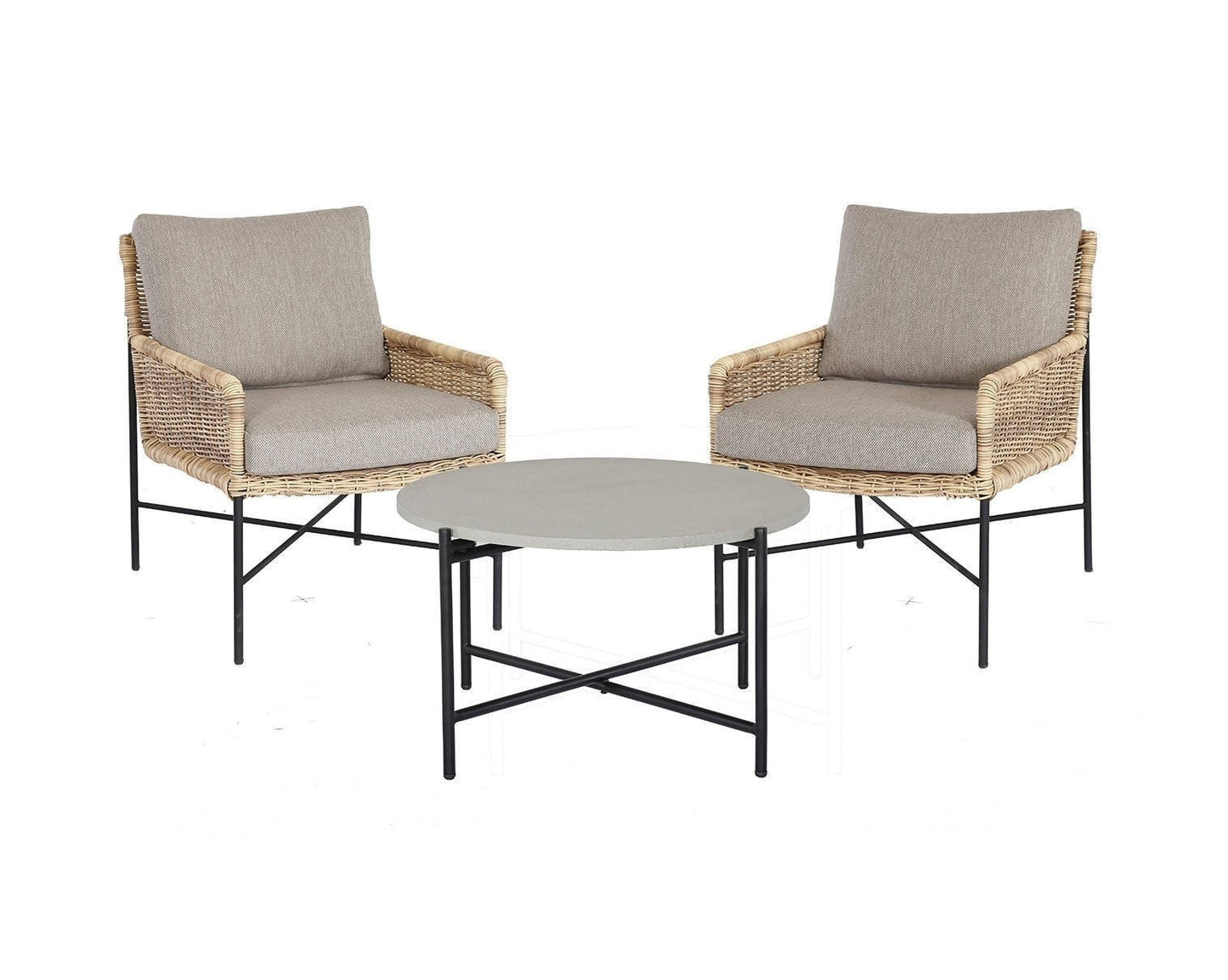 Lounge Tuinstoelen - Duoset Estoril - Wicker - Rattan Look - The Outsider