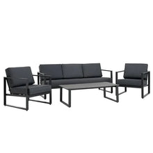 The Outsider Sara Stuhl-Sofa-Lounge-Set aus Aluminium