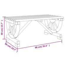 Tuintafel 90X50X40 Cm Massief Vurenhout