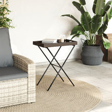 Dienbladtafel Inklapbaar 65X40X75 Cm Poly Rattan