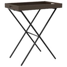 Dienbladtafel Inklapbaar 65X40X75 Cm Poly Rattan