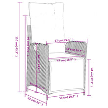 Tuinstoelen Verstelbaar Poly Rattan