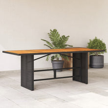 Tuintafel Met Glazen Blad 190X80X74 Cm Poly Rattan