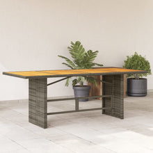 Tuintafel Met Glazen Blad 190X80X74 Cm Poly Rattan