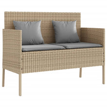 Tuinbank Met Kussens Poly Rattan