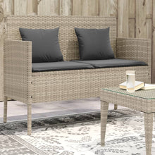 Tuinbank Met Kussens Poly Rattan