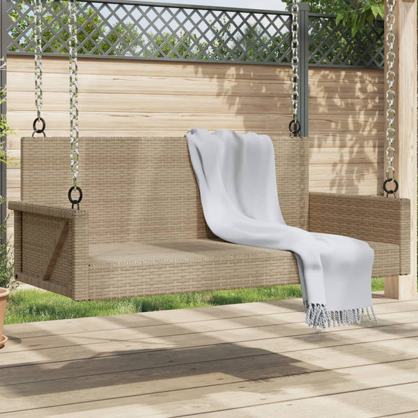 Schommelbank 119X56X48 Cm Poly Rattan