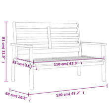 Tuinbank 120 Cm Massief Acaciahout