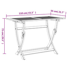 Tuintafel Inklapbaar Massief Acaciahout