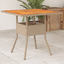 Tuintafel Met Glazen Blad 80X80X75 Cm Poly Rattan