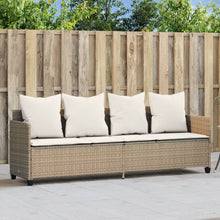 Ligbed Met Kussen Poly Rattan