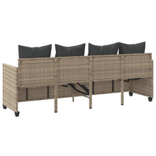 Ligbed Met Kussen Poly Rattan