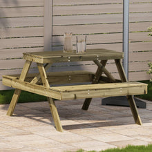 Picknicktafel 105X134X75 Cm Massief Grenenhout