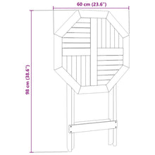 Tuintafel Inklapbaar Ø60X75 Cm Massief Acaciahout