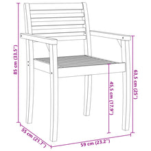 Tuinstoelen 59X55X85 Cm Massief Acaciahout