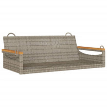 Schommelbank 109X62X40 Cm Poly Rattan Grijs