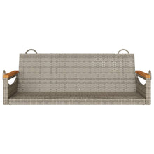 Schommelbank 109X62X40 Cm Poly Rattan Grijs