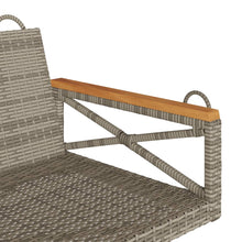 Schommelbank 109X62X40 Cm Poly Rattan Grijs