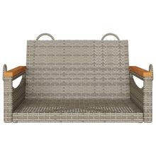 Schommelbank 63X62X40 Cm Poly Rattan Grijs