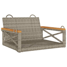 Schommelbank 63X62X40 Cm Poly Rattan Grijs