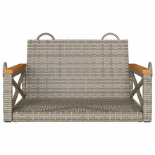 Schommelbank 63X62X40 Cm Poly Rattan Grijs