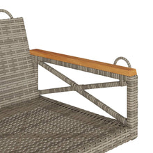 Schommelbank 63X62X40 Cm Poly Rattan Grijs