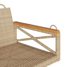 Schommelbank 63X62X40 Cm Poly Rattan Beige