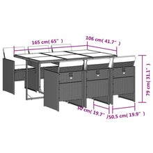 Tuinset Met Kussens Poly Rattan