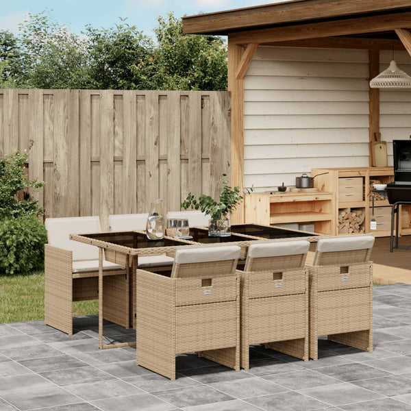 Tuinset Met Kussens Poly Rattan