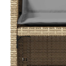 Tuinstoelen 4 St Met Kussens Poly Rattan Gemengd Beige