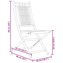 Tuinstoelen Inklapbaar 46X66X99 Bamboe