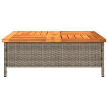 Tuintafel 70X70X25 Cm Poly Rattan En Acaciahout