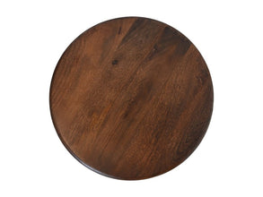 Bijzettafel rond  - 50x50x45 - bruin - Mangohout