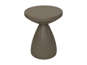 HSM Collection-Runder Beistelltisch-ø36x48-Taupe-Metall