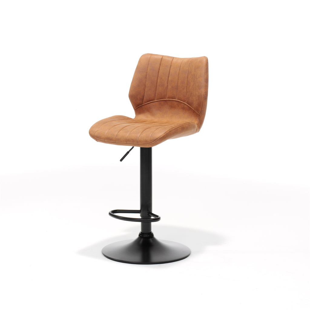 Bobby barkruk Stof Soft Cognac