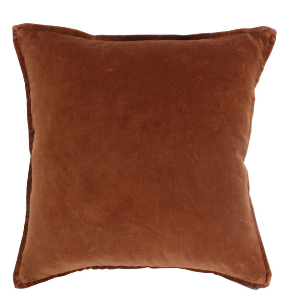 Kissen Samt cognac 50x50 cm