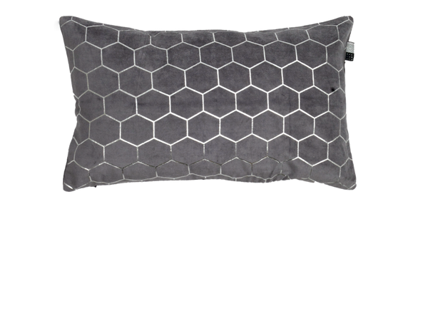 Kussen Honeycomb lila 30x50 cm