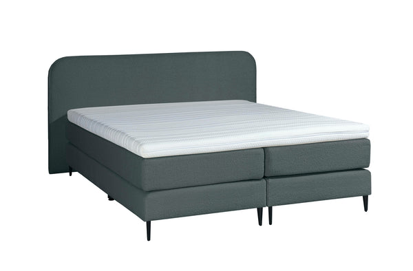 Mörgenn Bouclé Boxspring Anthrazit 180x200