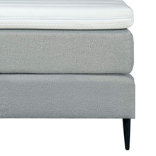 Mörgenn Bouclé Boxspring Grau 140x200