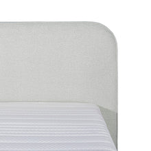 Mörgenn Bouclé Boxspring Weiß 140x200