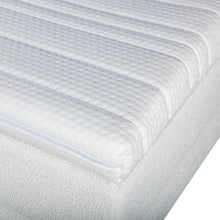 Mörgenn Bouclé Boxspring Weiß 140x200