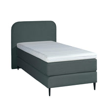 Mörgenn Bouclé Eenpersoons Boxspring Antraciet 90x200