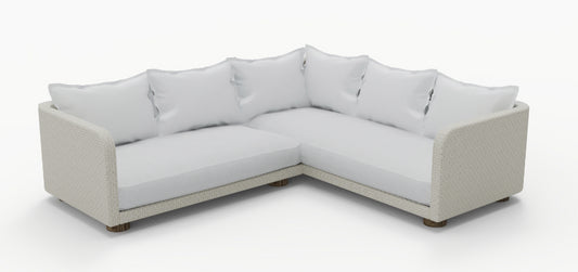 Nayan Lounge Hoek Set - Staal Poeder gecoat Oester
